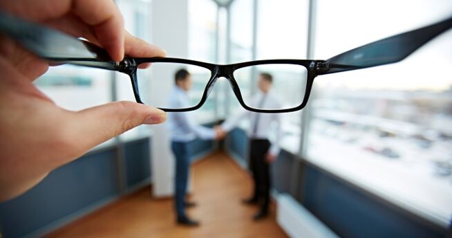 Deterioration of vision sharpness