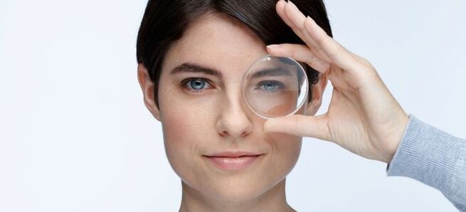For purposes of vision correction, hard lens can be used